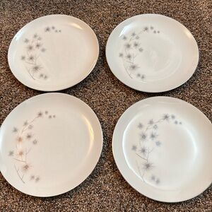 Elegant White Dinnerware Set  9.25” 
MCM Creative 1014 Star Burst Platinum
